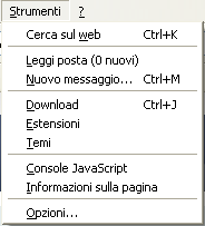Tema and Sambungan yang digemar boleh diubarkan daripada menu Tools di Firefox.